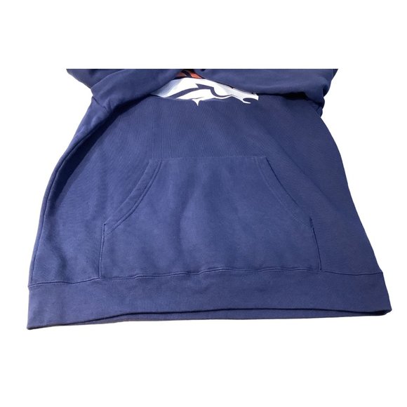 Denver Broncos Hooded Sweatshirt Size Large NFL Apparel Made In Honduras Pocket - Picture 5 of 11